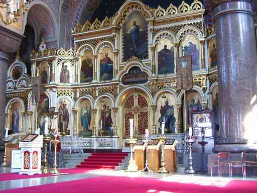Binnenkant Uspensky kerk